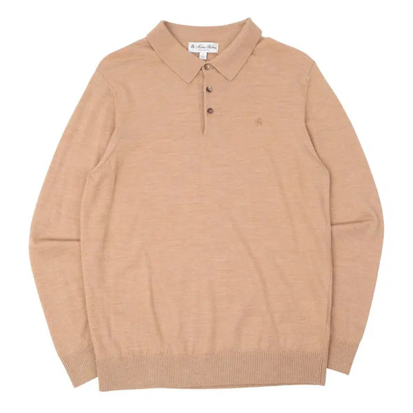 [BUNJANG] Brooks Brothers Beige Wool Button-Up Knit Sweater L / 브룩스브라더스 베이지 울 버튼업 니트