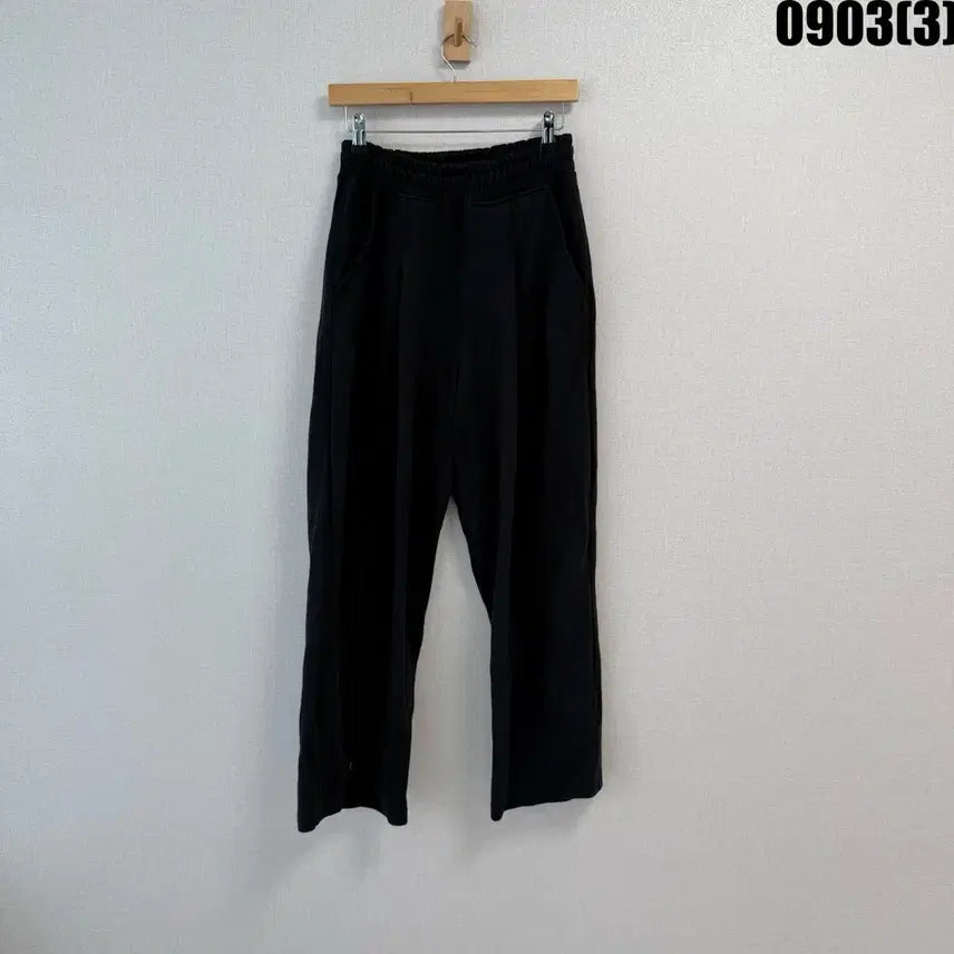 [BUNJANG] XEROBNR Black Wide Training Pants S / XEROBNR 검정 와이드 트레이닝 팬츠S