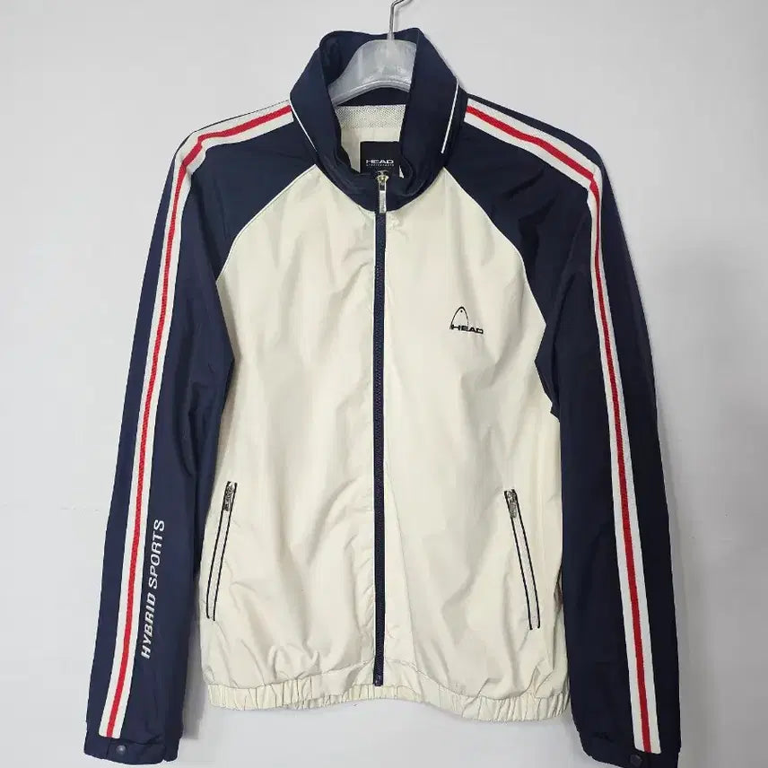 [BUNJANG] HEAD White Windbreaker Jacket / 헤드 화이트 바람막이 자켓 점퍼 100 L