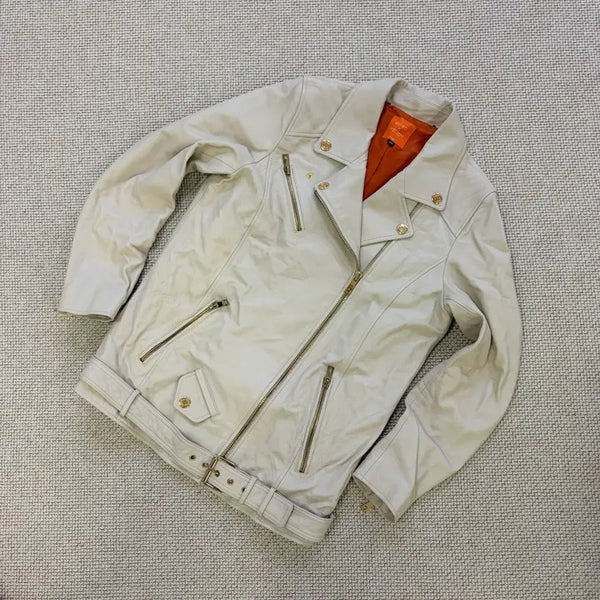 [BUNJANG] 66 Lambskin Leather Jacket / 66 로보 양가죽 레더자켓 0903D1