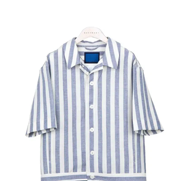 [BUNJANG] Document Fox Brothers Wool Summer Shirt Jacket Blue / 도큐먼트 폭스 브라더스 울 서머 자켓 블루