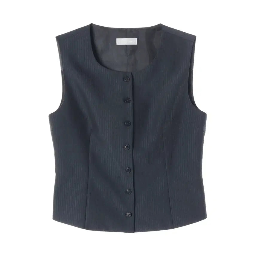 [BUNJANG] BEOMULA 23SS Stripe Button Vest / 버뮬라 23SS 스트라이프 버튼 베스트 조끼