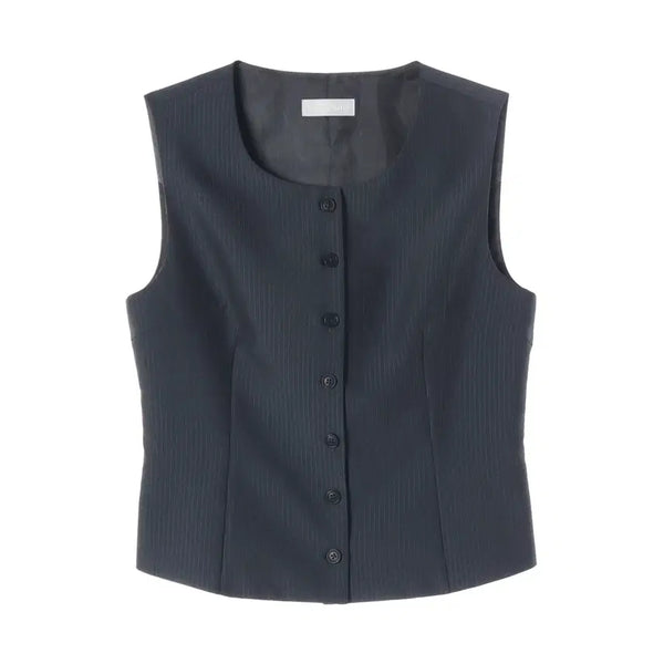 [BUNJANG] BEOMULA 23SS Stripe Button Vest / 버뮬라 23SS 스트라이프 버튼 베스트 조끼