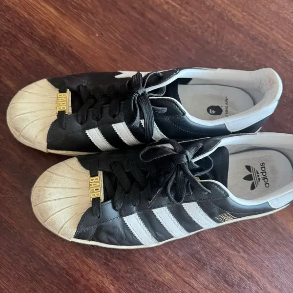 [BUNJANG] Adidas Bape Superstar Black/White Collaboration Sneakers / 아디다스 베이프 슈퍼스타 블랙/화이트 (급처)