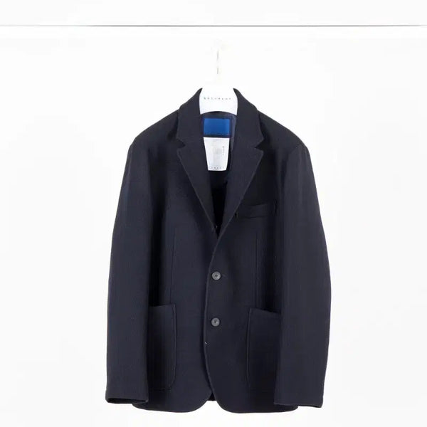 [BUNJANG] Document Wool Twill 3-Button Jacket Navy / 도큐먼트 울 트윌 3버튼 자켓 네이비