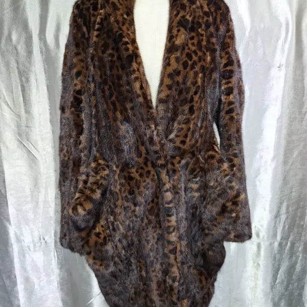 [BUNJANG] TIME POST MODERN Leopard Mink Coat / TIME POST MODERN 레오파드 밍크 코트