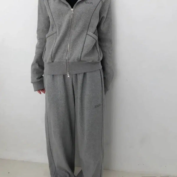 [BUNJANG] Ason Bunny Training Pants Grey / 애즈온 버니 트레이닝 팬츠 그레이