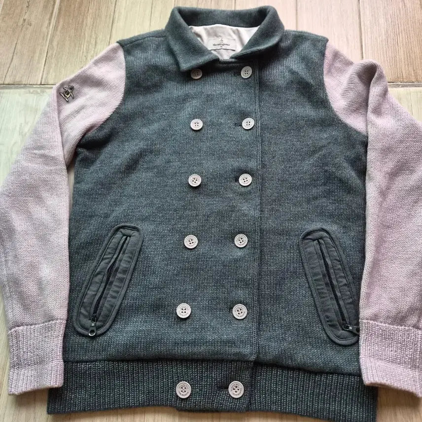 [BUNJANG] Munsingwear Women's Double-Button Knit Jacket M / 먼싱웨어 우먼 더블버튼 니트 자켓 M