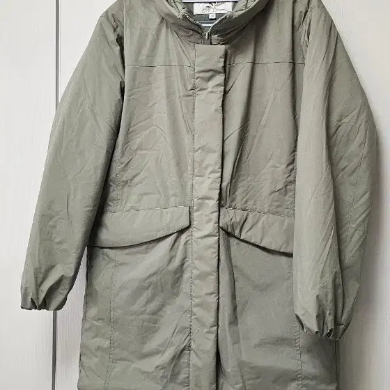 [BUNJANG] Khaki Windbreaker Long Padding Jacket / 바람막이 롱패딩 카키색*주말특가