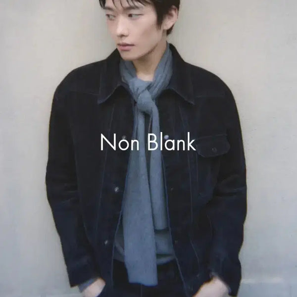 [BUNJANG] Nonblank Velvet Denim Trucker Jacket Indigo XL / [새제품] 넌블랭크 유니폼 자켓 인디고 XL. 벨벳 데님 트러커 1세대 미니멀