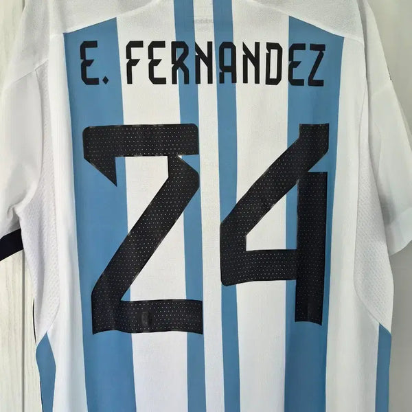 [BUNJANG] Argentina 2-Star Enzo Fernandez 2022-2024 Home Short Sleeve Jersey (Overseas L) / (해외 L) 22-24 아르헨티나 홈 반팔 엔소 페르난데스 유니폼
