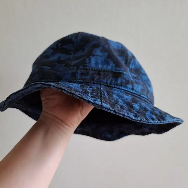 [BUNJANG] UNDERCONTROL Blue Camo Bucket Hat / [언더컨트롤] 블루 카모 버킷햇