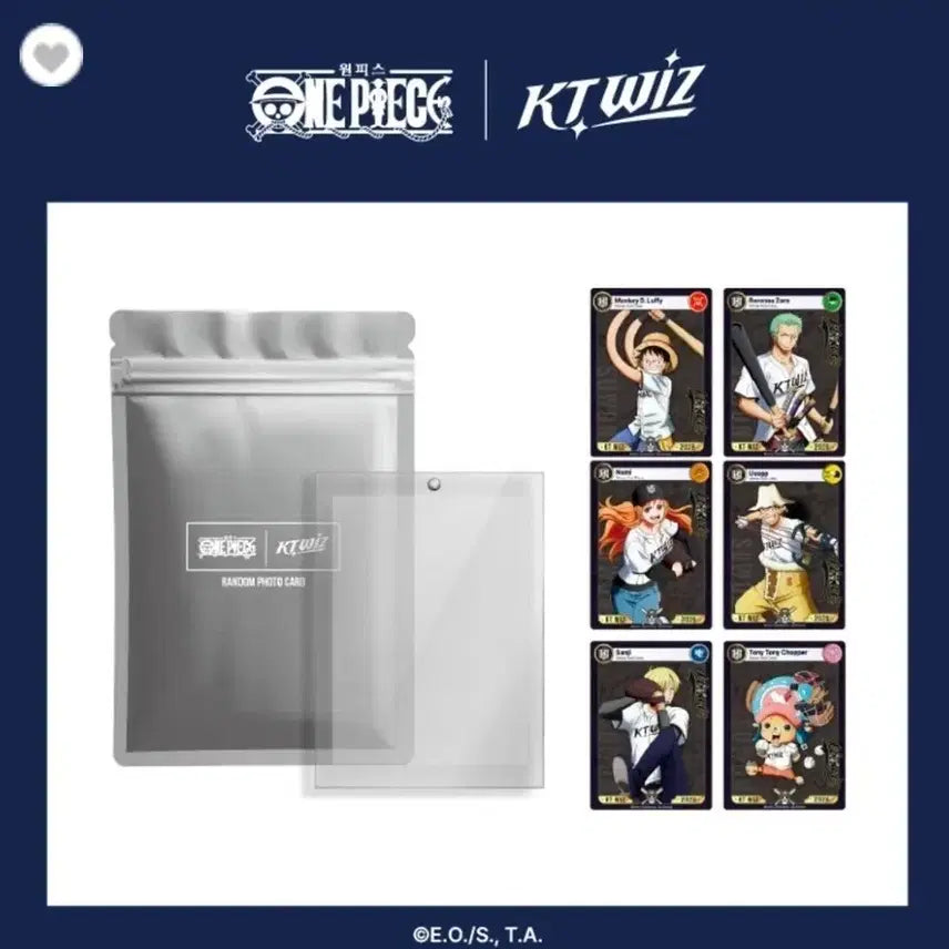 [BUNJANG] KT Wiz One Piece Random Card Pack (Sealed) / kt위즈 원피스 랜덤카드 미개봉