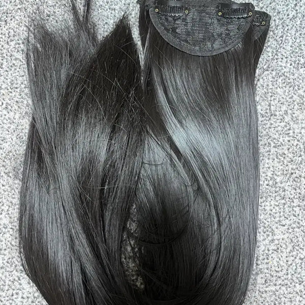 [BUNJANG] Snap-On Hairpiece, Black, Natural Volume Enhancement / 똑딱이 헤어피스