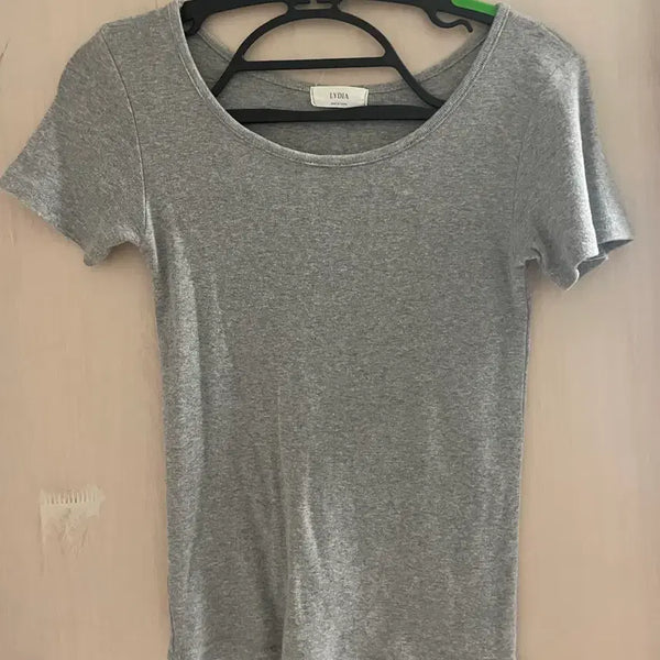 [BUNJANG] Gray Short-Sleeve T-Shirt / 회색 반팔 티셔츠