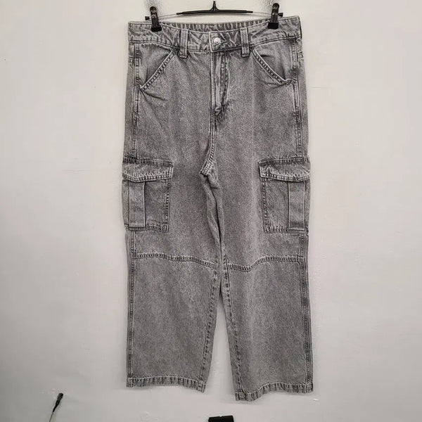 [BUNJANG] H&M 28 inch Washed Cargo Denim Pants / [28 inch] H&M 워싱 카고 데님 팬츠 청바지