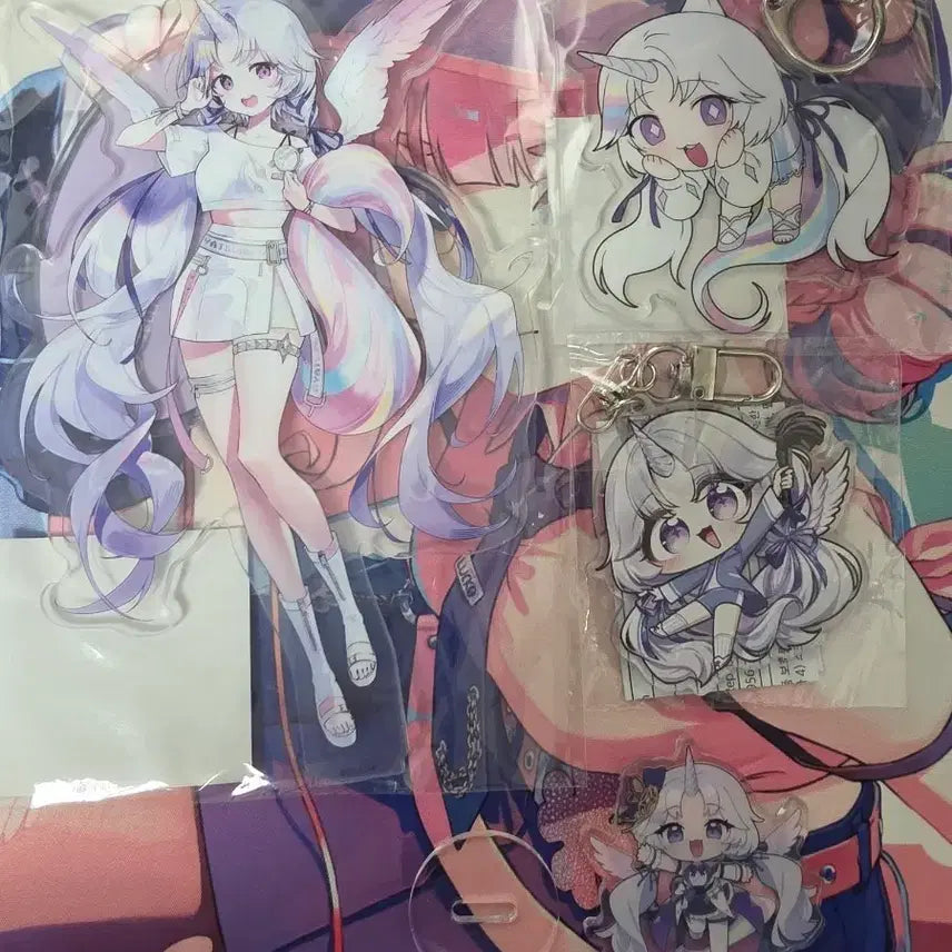 [BUNJANG] Stellive Ayatsuno Yuki Acrylic Stand & Keychain Bundle / 스텔라이브 유니 아크릴스탠드 아크릴키링 일괄 판매합니다