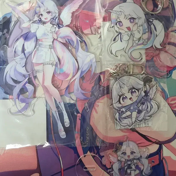 [BUNJANG] Stellive Ayatsuno Yuki Acrylic Stand & Keychain Bundle / 스텔라이브 유니 아크릴스탠드 아크릴키링 일괄 판매합니다