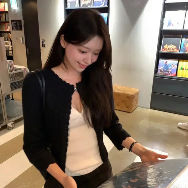 [BUNJANG] Le Plain LE Cardigan Black / 르플레인 LE 가디건 블랙