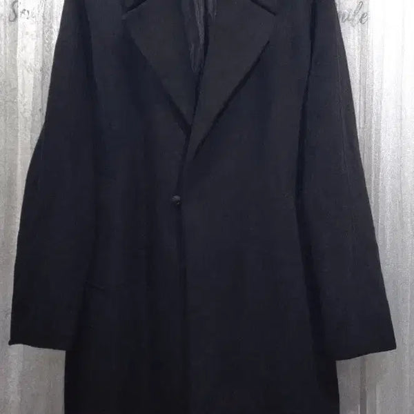 [BUNJANG] Solid Homme Black Oversized Wool Blend Coat / 정품) 솔리드옴므  오버핏  코트
