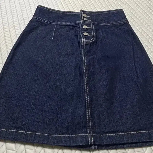 [BUNJANG] Denim Skirt - New / 청치마 데님 스커트 새상품