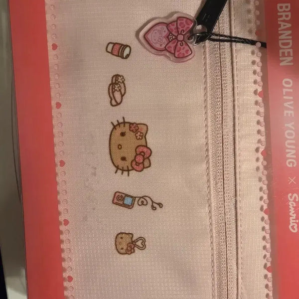 [BUNJANG] Brandon Kitty Wallet Bag Pink / 교환)) 브랜든 키티 월렛백 미사용 핑크 <-> 호피 레오파드 교환