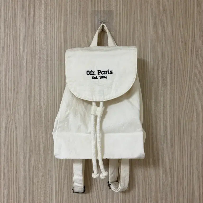 [BUNJANG] OFR Seoul Canvas Backpack Ecru / ofr seoul 오에프알 서울 cute backpack 캔버스 백팩 에크루