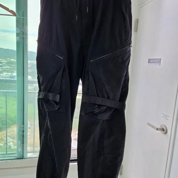 [BUNJANG] Juun.J 23SS Wide Cargo Detail Pants Black / 준지 와이드 카고 디테일 팬츠 블랙 23SS