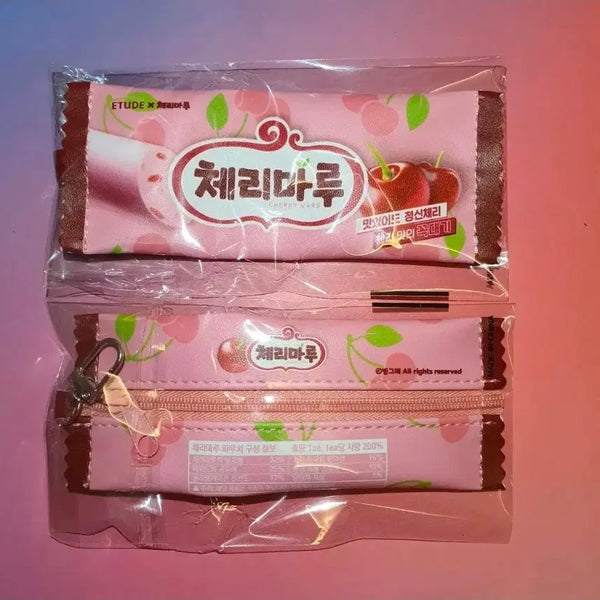 [BUNJANG] Etude x Binggrae Cherry Cherry Cherry Pouch Keyring / 에뛰드 빙그레 체리마루 파우치 키링 미개봉 새상품