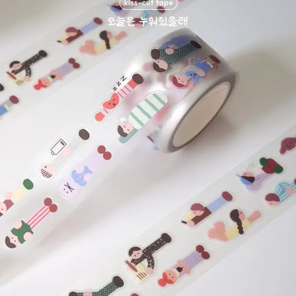 [BUNJANG] Jo Yan Deul 'Today I'll Lie Down' Kiss Cut Sticker / 조얀들 오늘은 누워있을래 키스컷