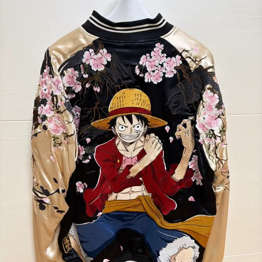 [BUNJANG] One Piece Luffy Reversible Sukajan Jacket (XL) / [105]원피스 루피 리버시블(양면) 스카잔