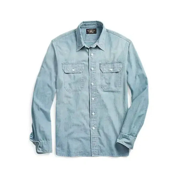 [BUNJANG] RRL Indigo Chambray Workshirt / RRL 인디고 샴브레이 워크셔츠