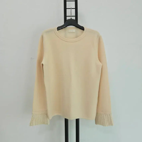 [BUNJANG] SJSJ 100% Wool Pleated Knit Top / 정품 에스제이에스제이 SJSJ 모 100% 플리츠 니트