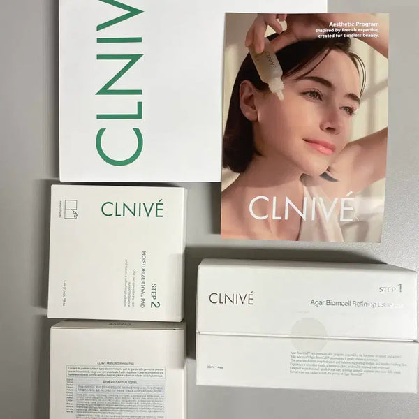[BUNJANG] Cliv Aga Biome Cell Refining Essence & Hyal Pad Set / 끌리베 아가 바이옴셀 리파이닝 에센스 & 히알 패드