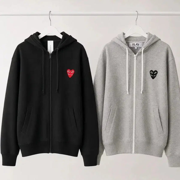 [BUNJANG] Comme des Garçons Play Hoodie Zip-Up / #최저가 #꼼데가르송 플레이 후드집업