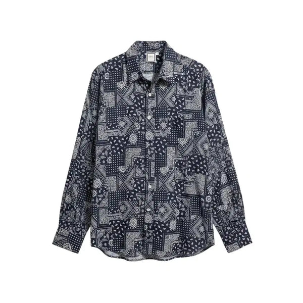 [BUNJANG] F/ RDC Paisley Shirt / 남성F/ RDC 페이즐리 셔츠 남방NV 38-47