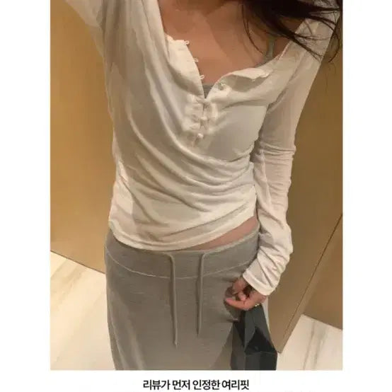 [BUNJANG] Ueini Murray Button Top (Ivory) / 유이니 Murray button top (ivory)