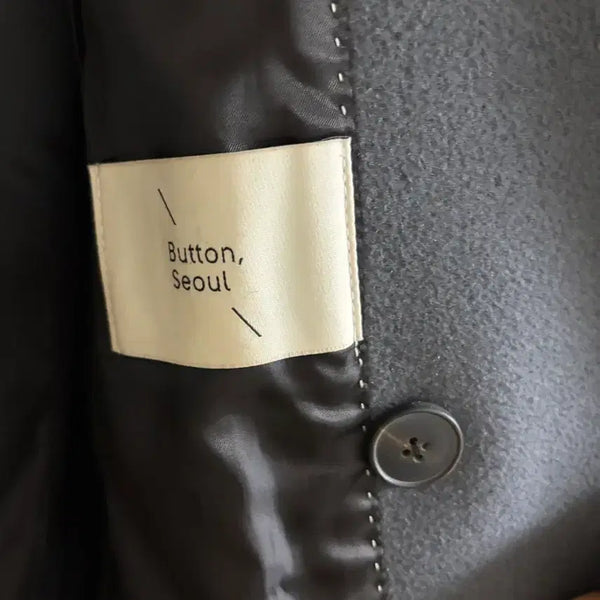 [BUNJANG] Button Seoul Long Coat - Grey / 버튼서울 롱코트 그레이 판매합니다