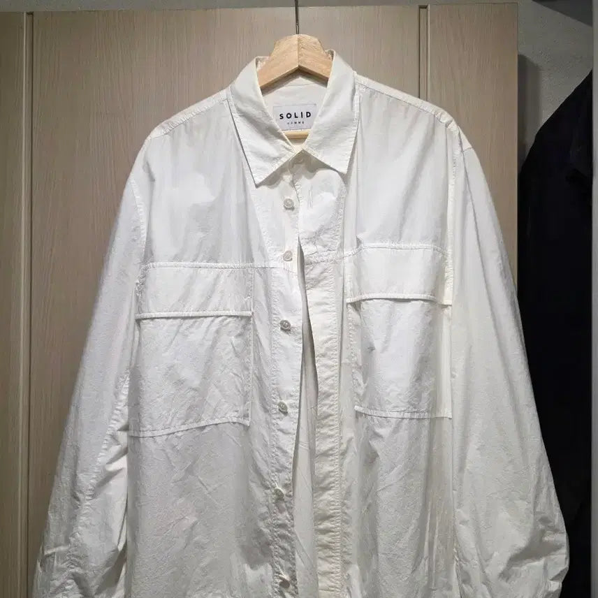 [BUNJANG] Solid Homme 24SS Pocket Shirt / 24ss 솔리드옴므 포켓 셔츠