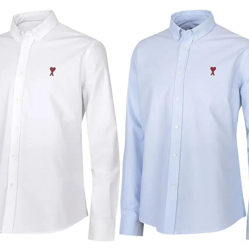 [BUNJANG] AMI Small Logo Oxford Shirt / [최저가 새상품] 아미 스몰로고 옥스포드 셔츠