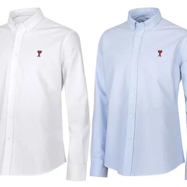[BUNJANG] AMI Small Logo Oxford Shirt / [최저가 새상품] 아미 스몰로고 옥스포드 셔츠