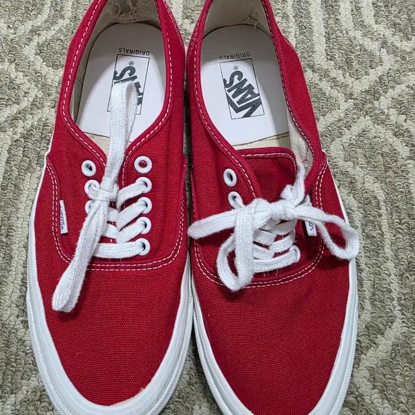 [BUNJANG] Vans Vault Red Sneakers 270 / 반스 볼트 레드 270