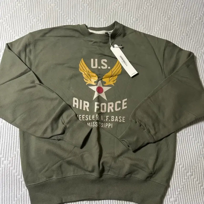 [BUNJANG] Uniform Bridge Air Force Sweatshirt Olive M / 새상품) 유니폼 브릿지 에어포스 스웻셔츠 올리브 M사이즈 팝니다