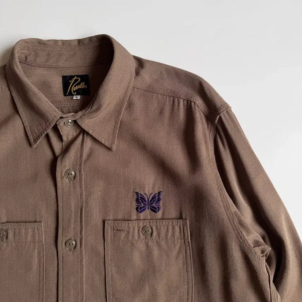 [BUNJANG] Needles Rayon Shirt Jacket / 니들스 Needles 레이온 셔츠 자켓