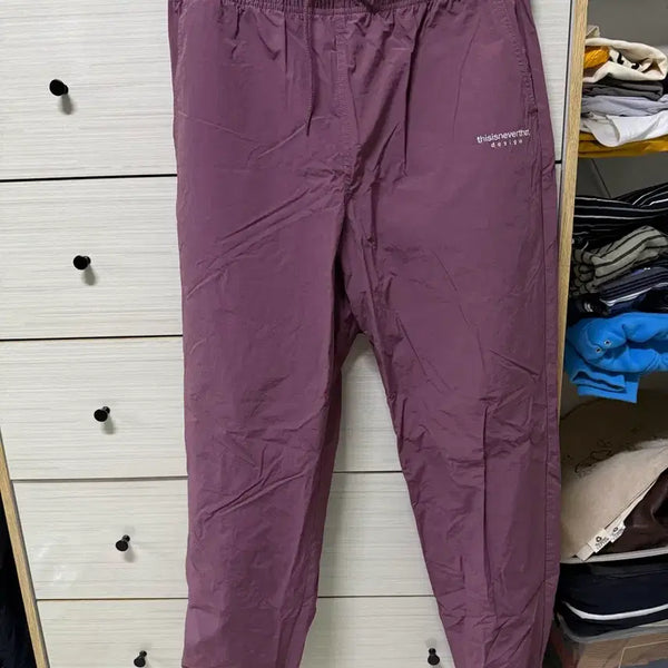 [BUNJANG] thisisneverthat Purple Nylon Pants M / 디스이즈네버댓 퍼플 나일론 팬츠 M