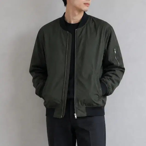 [BUNJANG] Giordano Nylon Bomber Jacket / (105)지오다노 남자 집업 나일론 자켓 블루종 봄가을