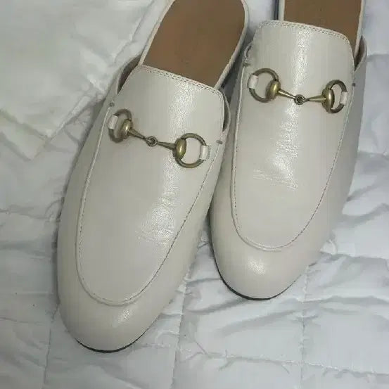 [BUNJANG] Gucci Women's Leather Mules White Size 36 / 구찌여성뮬36 새상품급