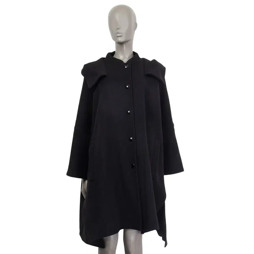 [BUNJANG] Stella McCartney Oversized Wool Coat Black/Navy / 스텔라 맥카트니 오버핏 울코트 블랙 네이비
