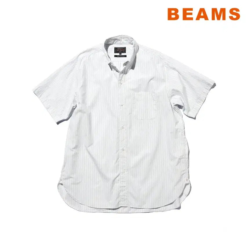 [BUNJANG] Beams Plus Classic Fit Broad Button-Down Shirt White / 빔즈 플러스 클래식핏 브로드 버튼다운 셔츠