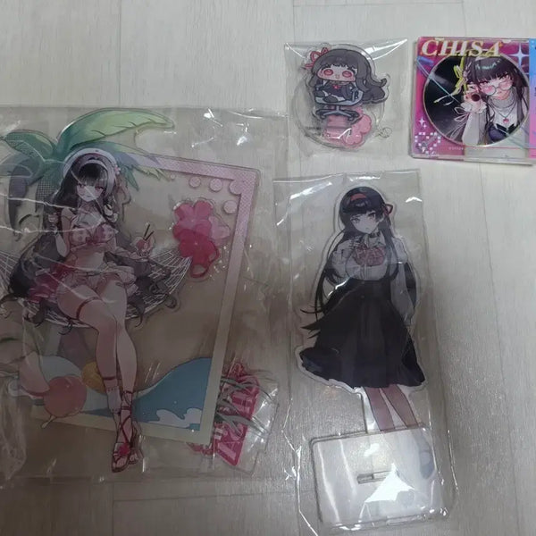 [BUNJANG] BTS Jin "Chisa" Acrylic Stand Diorama & Keyring Set / 명조 치사 공식,비공식 아크릴 4종 팝니다